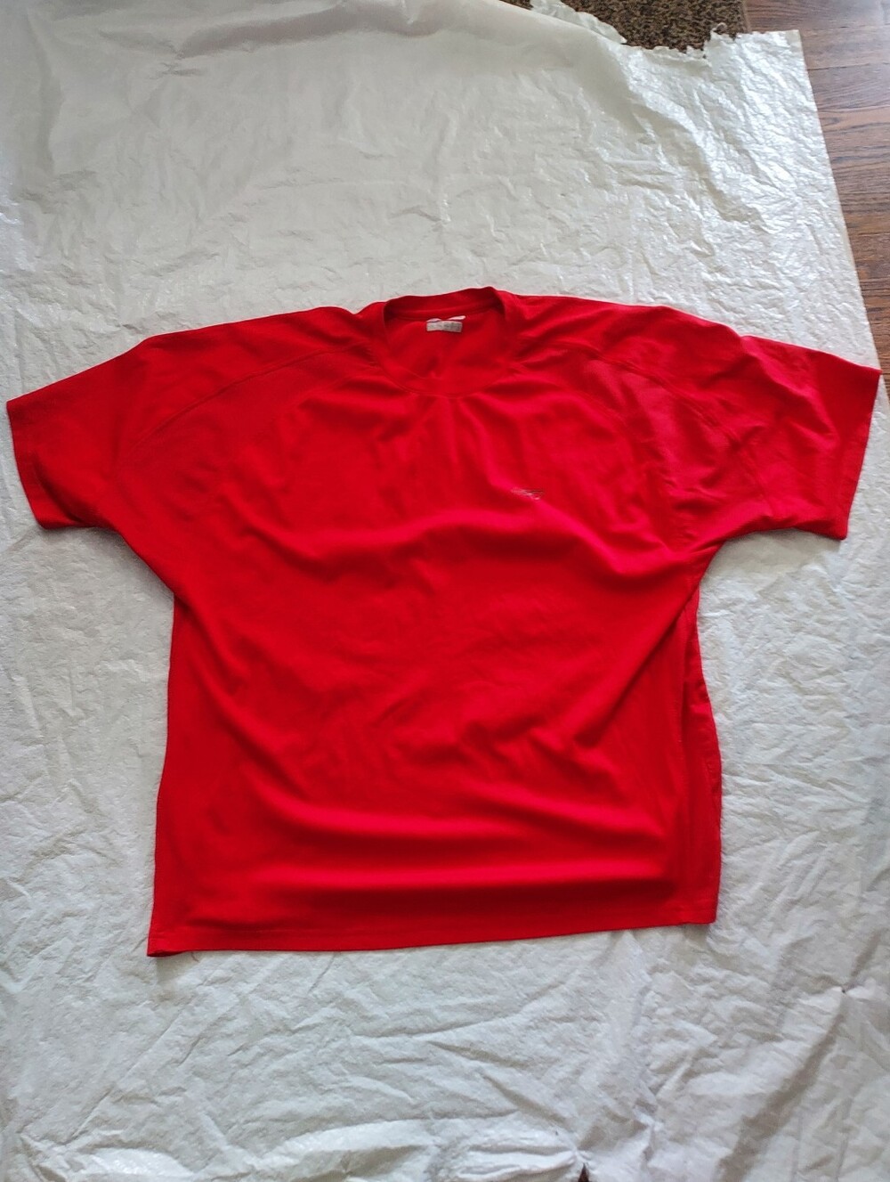 Reebok Red Short-Sleeve Crewneck Tee